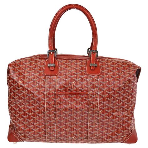 red goyard luggage bag|Goyard travel bag price.